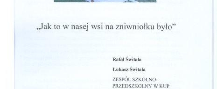 Powiększ obraz: Praca konkursowa Rafała i Łukasza Świtałów. 